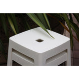 HX786 Origin Base High Stool Traffic White 440x440x750mm (Pack of 2)