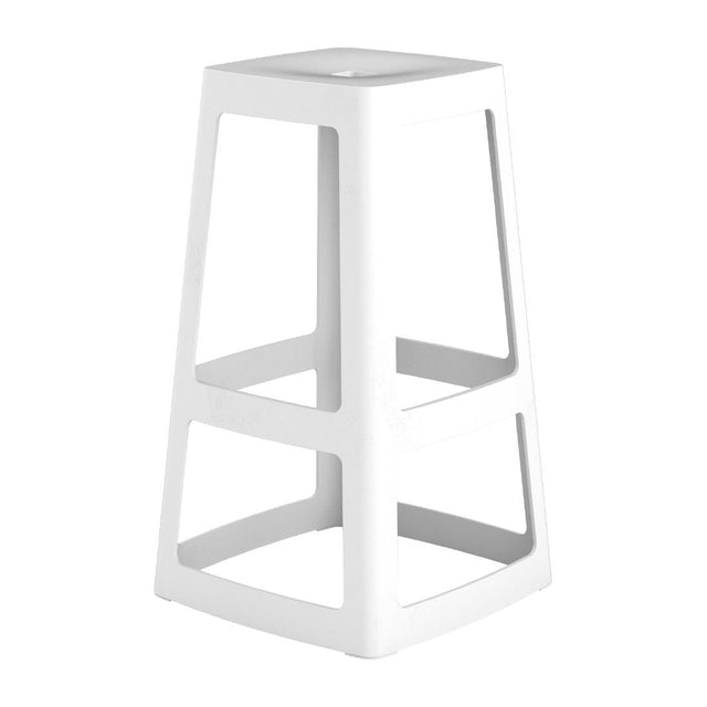 HX786 Origin Base High Stool Traffic White 440x440x750mm (Pack of 2)