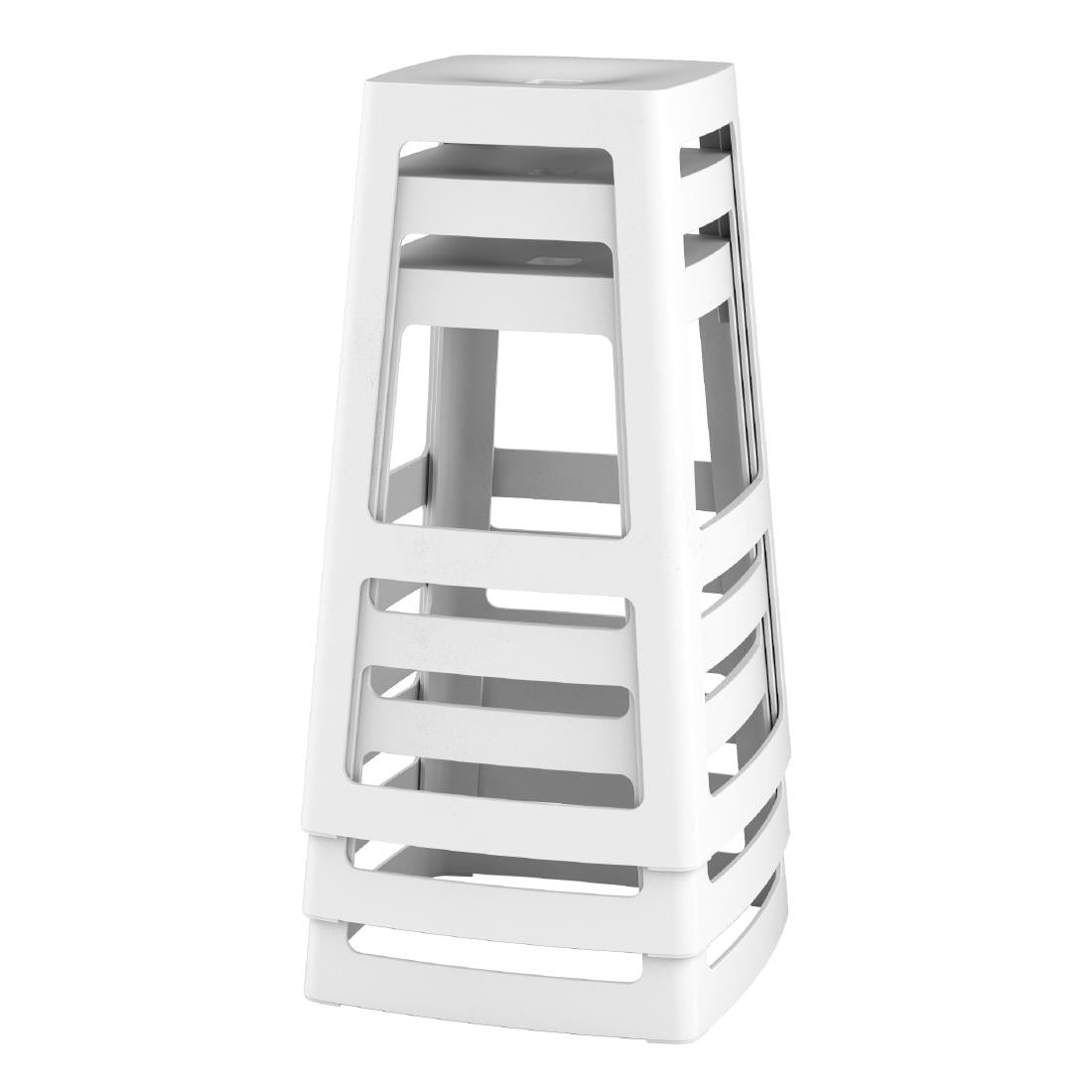 HX786 Origin Base High Stool Traffic White 440x440x750mm (Pack of 2)