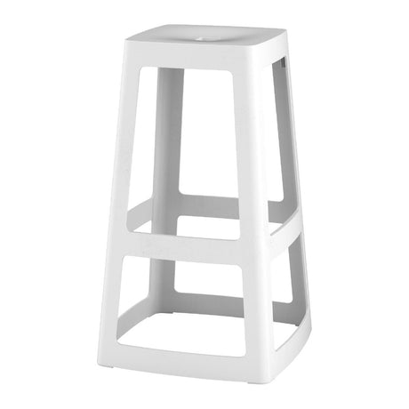 HX786 Origin Base High Stool Traffic White 440x440x750mm (Pack of 2)