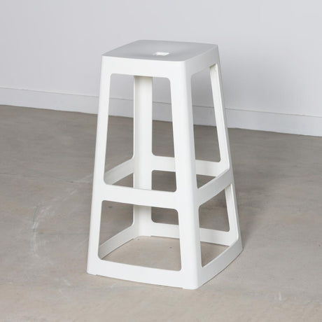 HX786 Origin Base High Stool Traffic White 440x440x750mm (Pack of 2)