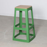 HX787 Origin Base High Stool May Green 450x450x750mm (Pack of 2)