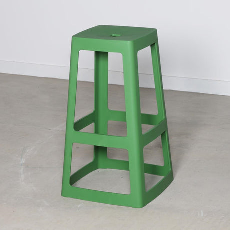 HX787 Origin Base High Stool May Green 450x450x750mm (Pack of 2)