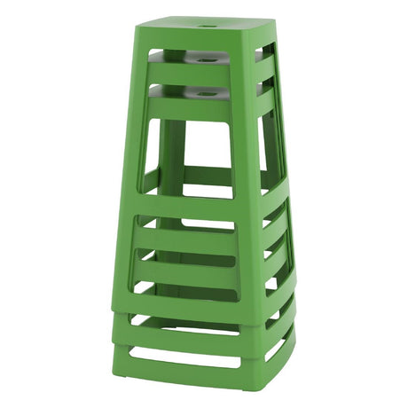 HX787 Origin Base High Stool May Green 450x450x750mm (Pack of 2)