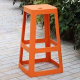 HX788 Origin Base High Stool Signal Orange 450x450x750mm (Pack of 2)