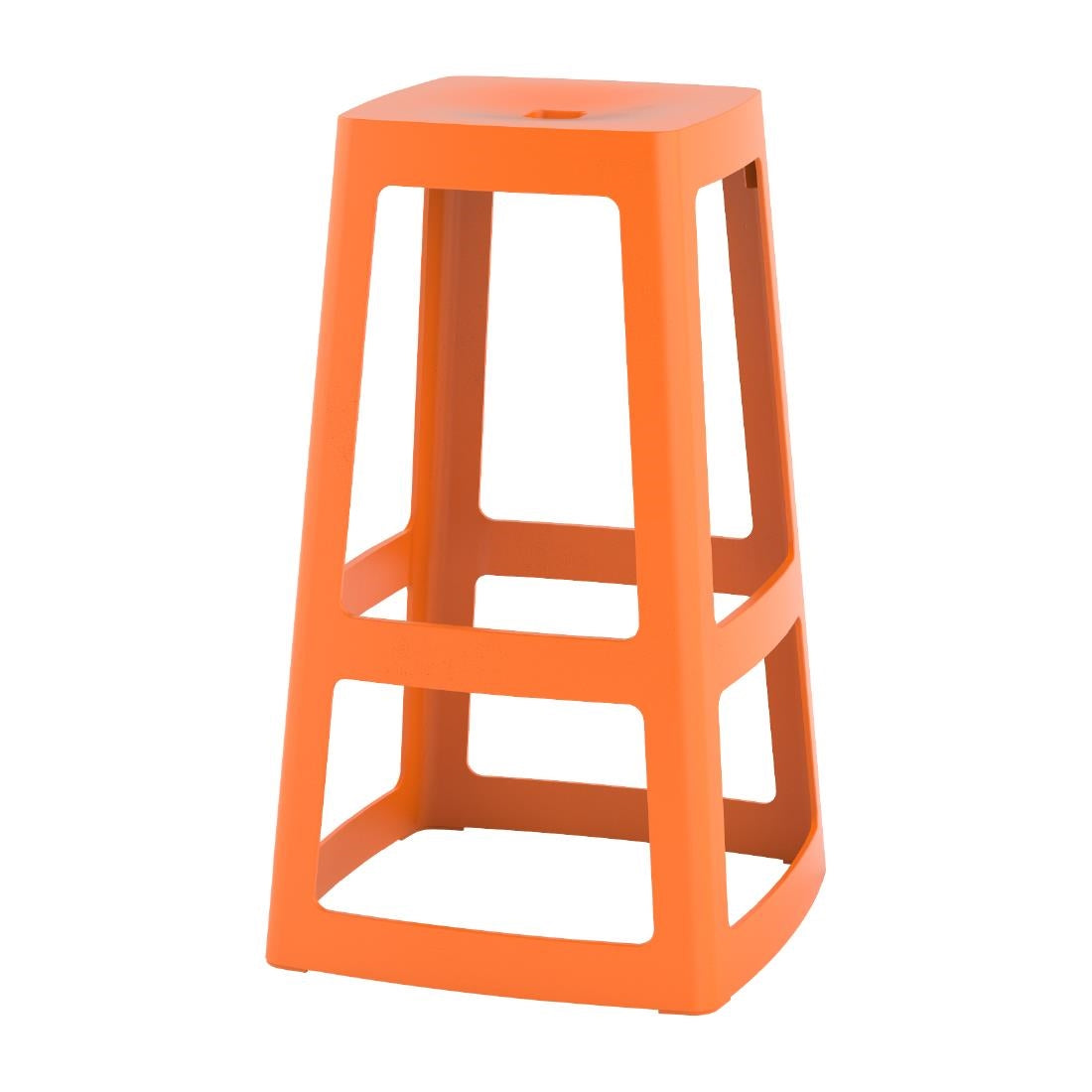 HX788 Origin Base High Stool Signal Orange 450x450x750mm (Pack of 2)