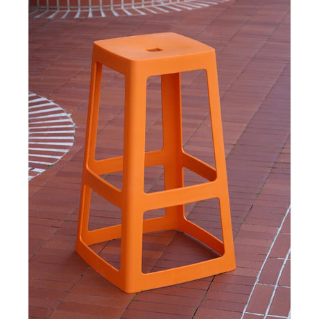 HX788 Origin Base High Stool Signal Orange 450x450x750mm (Pack of 2)