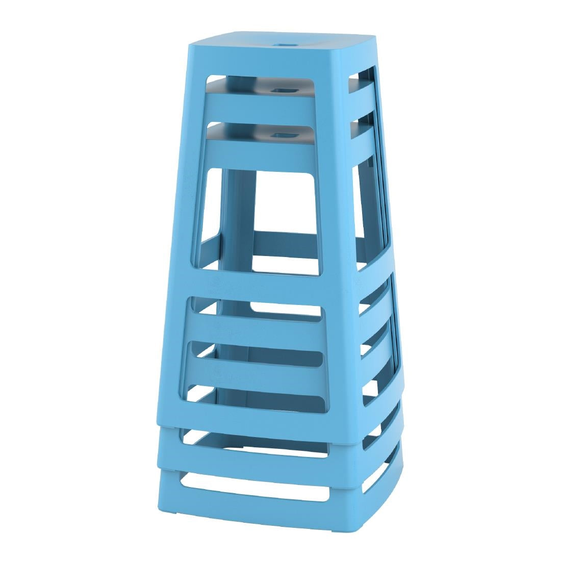 HX789 Origin Base High Stool Pastel Blue 450x450x750mm (Pack of 2)