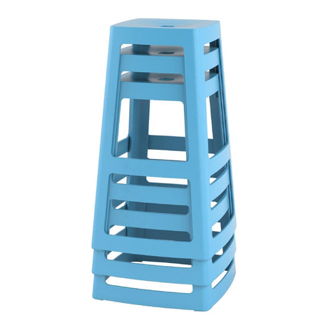 HX789 Origin Base High Stool Pastel Blue 450x450x750mm (Pack of 2)