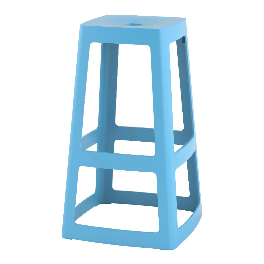 HX789 Origin Base High Stool Pastel Blue 450x450x750mm (Pack of 2)