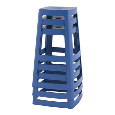 HX790 Origin Base High Stool Violet Blue 450x450x750mm (Pack of 2)