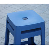 HX790 Origin Base High Stool Violet Blue 450x450x750mm (Pack of 2)