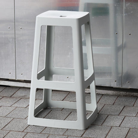 HX791 Origin Base High Stool Light Grey 450x450x750mm (Pack of 2)