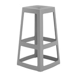 HX792 Origin Base High Stool Mouse Grey 450x450x750mm (Pack of 2)