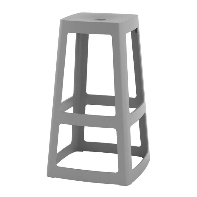 HX792 Origin Base High Stool Mouse Grey 450x450x750mm (Pack of 2)