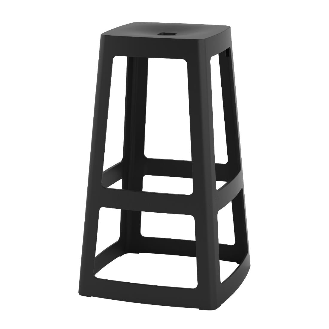 HX793 Origin Base High Stool Traffic Black 450x450x750mm (Pack of 2)