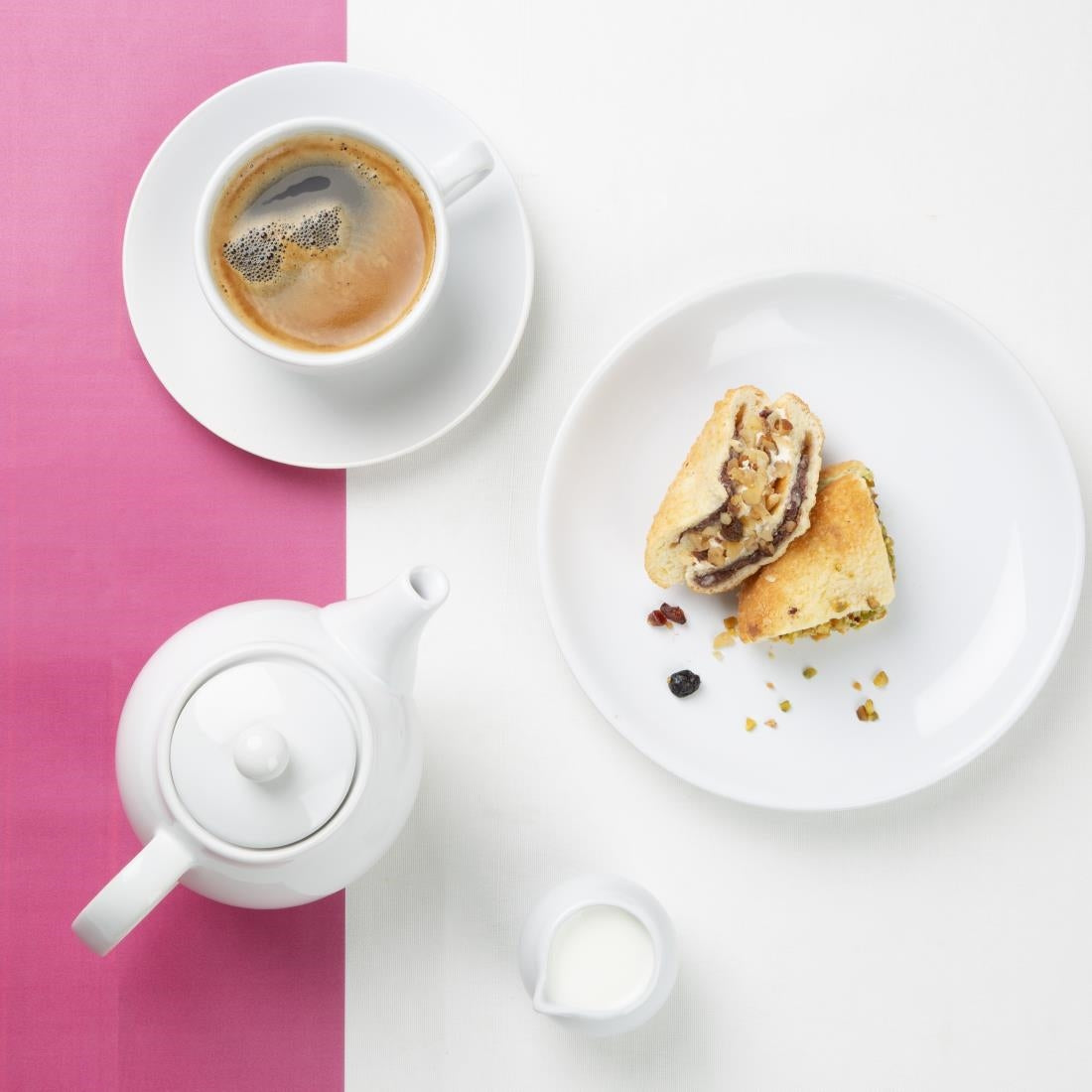 HX794 Olympia Café Teapot White - 450ml (Box 2)