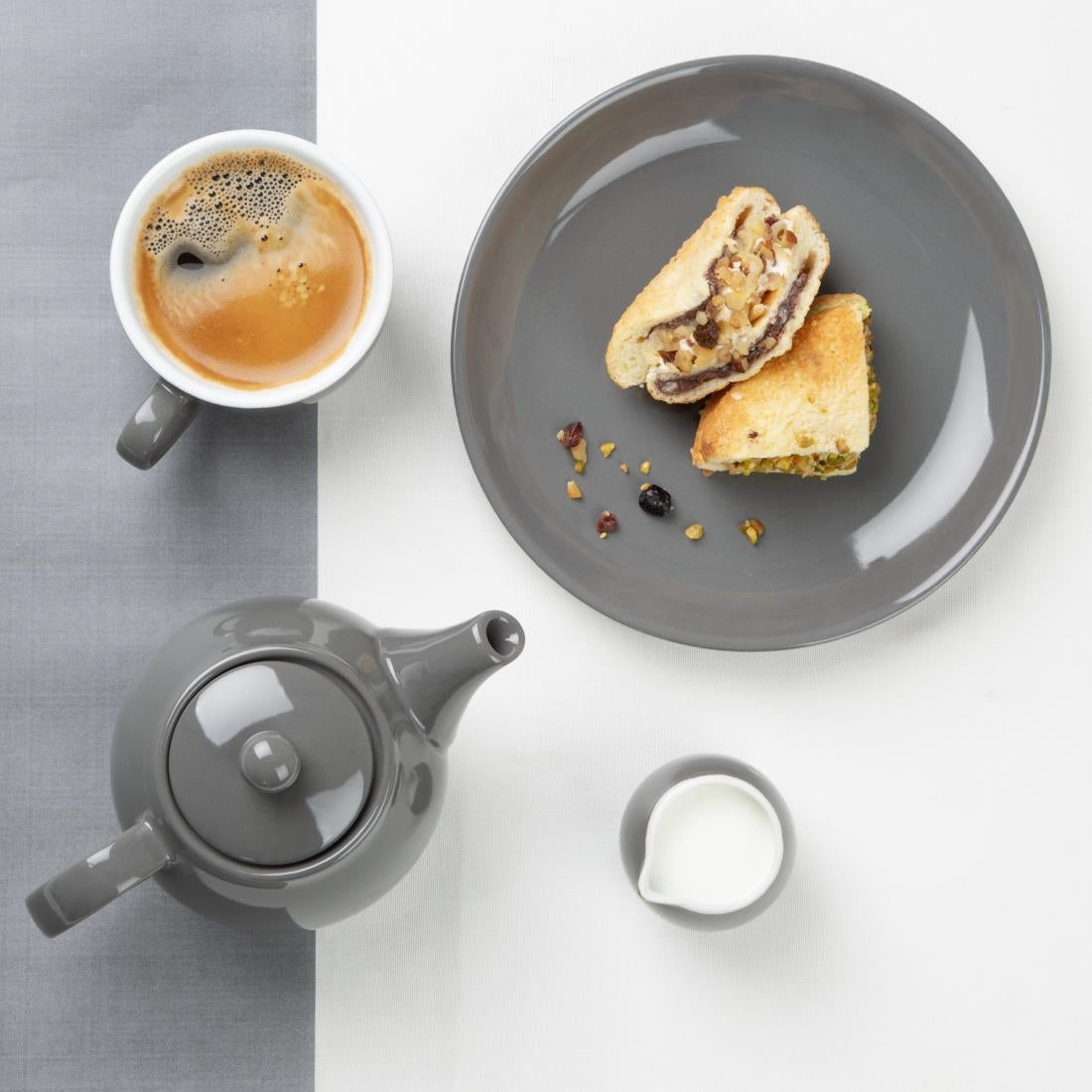 HX797 Olympia Café Teapot Charcoal - 450ml (Box 2)