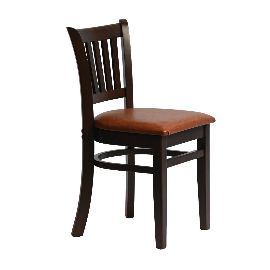 HX801 Manhattan Dining Chair in Dark Walnut with Bison Tan Seat (Pack of 2)
