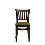 HX805 Manhattan Dining Chair in Dark Walnut with Shetland Forest Seat (Pack of 2)