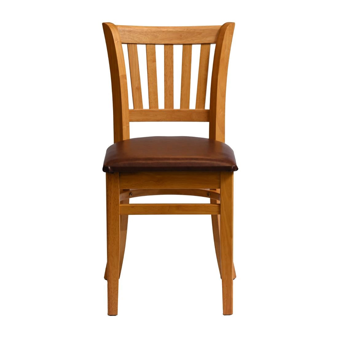 HX807 Manhattan Dining Chair in Soft Oak with Bison Espresso Seat (Pack of 2)