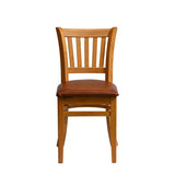 HX808 Manhattan Dining Chair in Soft Oak with Bison Tan Seat (Pack of 2)
