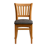 HX811 Manhattan Dining Chair in Soft Oak with Shetland Smoke Seat (Pack of 2)