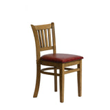 HX816 Manhattan Dining Chair in Weathered Oak with Bison Bordeaux Seat (Pack of 2)
