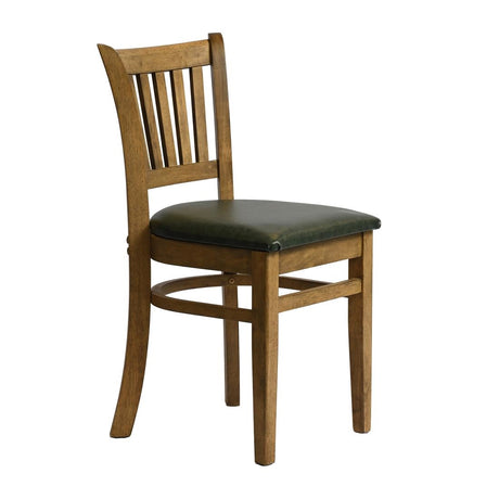 HX817 Manhattan Dining Chair in Weathered Oak with Bison Cedar Seat (Pack of 2)
