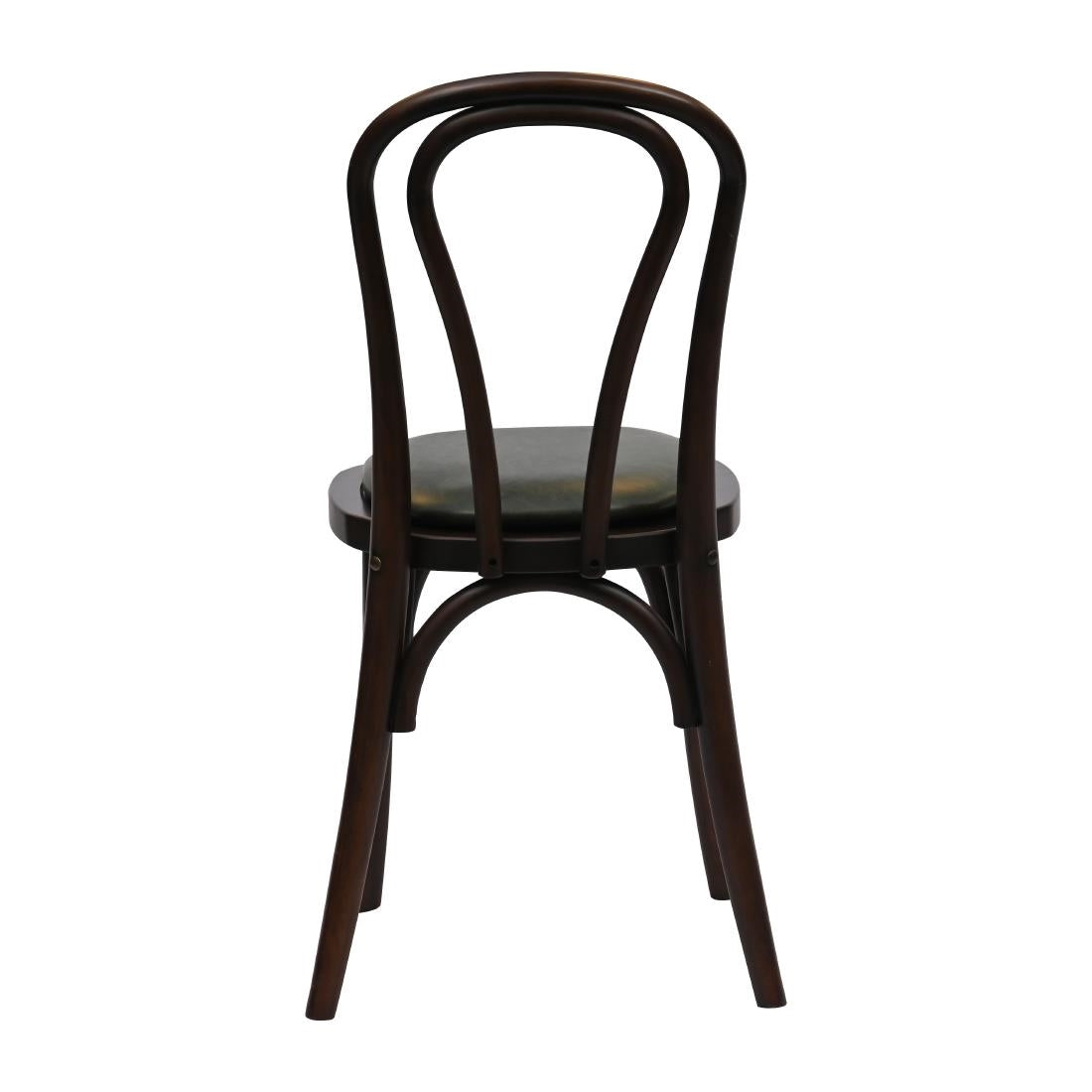 HX824 Hoop Back Dining Chair in Dark Walnut with Bison Cedar Seat (Pack of 2)