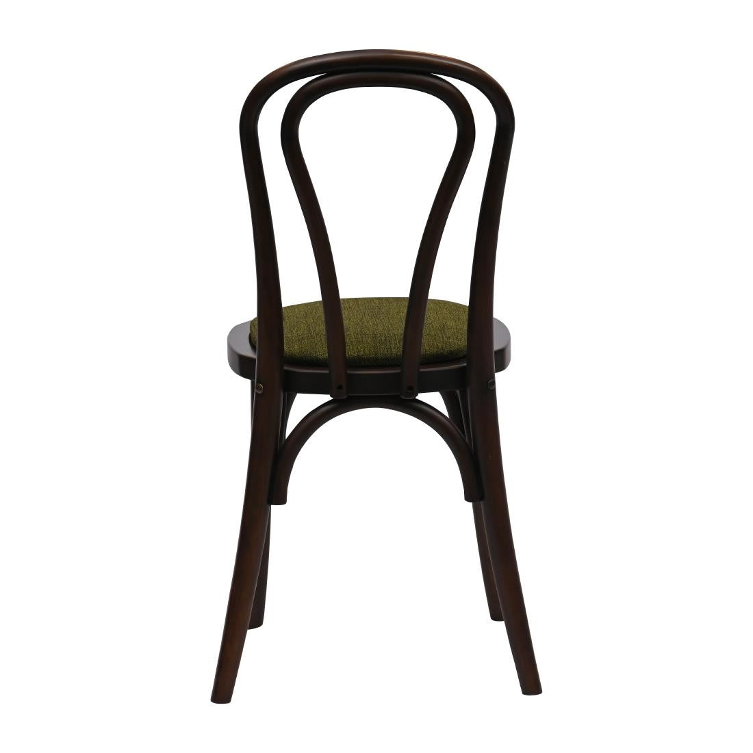 HX826 Hoop Back Dining Chair in Dark Walnut with Shetland Forest Seat (Pack of 2)