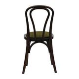 HX826 Hoop Back Dining Chair in Dark Walnut with Shetland Forest Seat (Pack of 2)