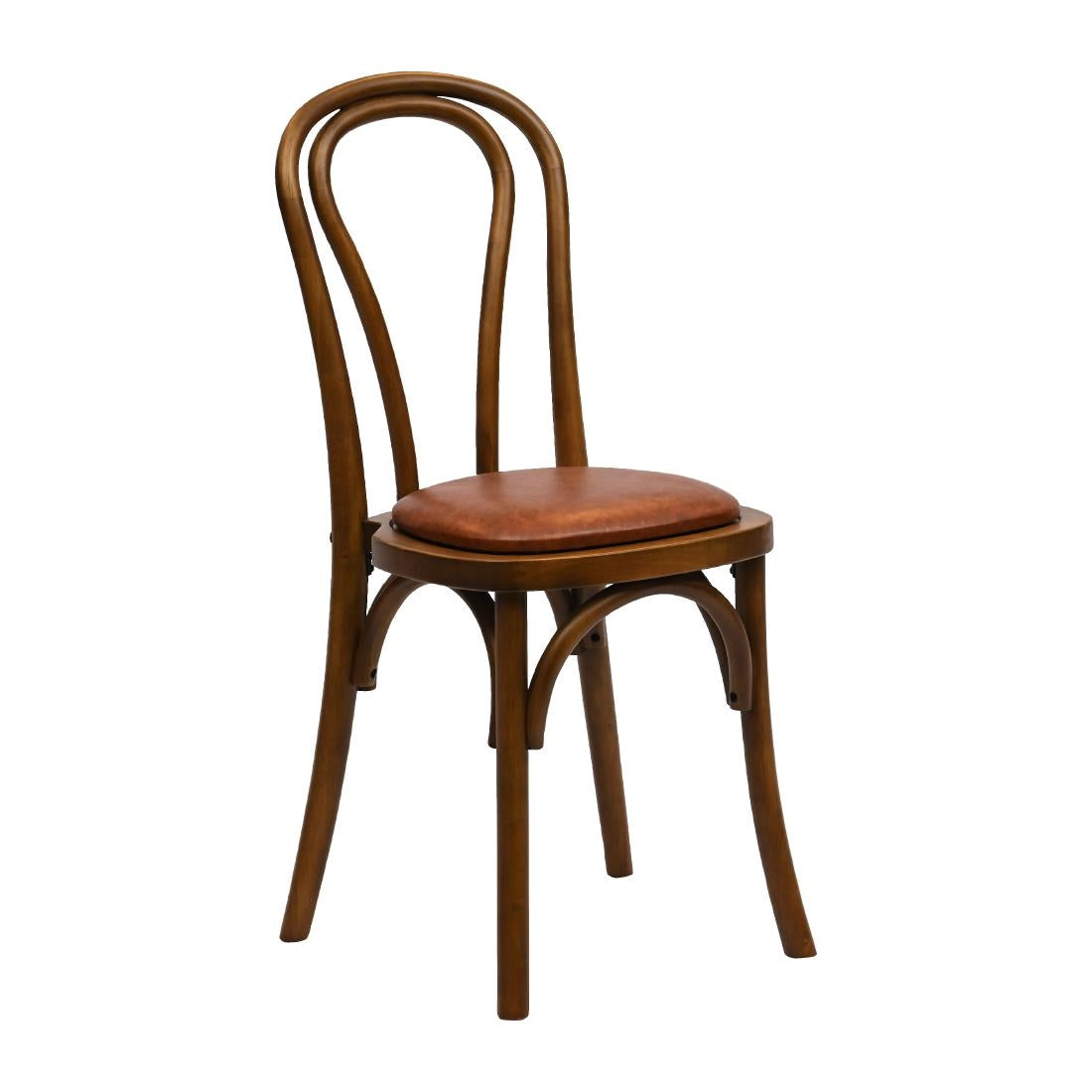 HX829 Hoop Back Dining Chair in Weathered Oak with Bison Tan Seat (Pack of 2)