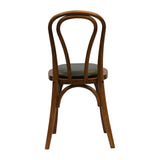 HX831 Hoop Back Dining Chair in Weathered Oak with Bison Cedar Seat (Pack of 2)