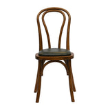 HX831 Hoop Back Dining Chair in Weathered Oak with Bison Cedar Seat (Pack of 2)