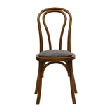 HX832 Hoop Back Dining Chair in Weathered Oak with Shetland Smoke Seat (Pack of 2)