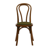 HX833 Hoop Back Dining Chair in Weathered Oak with Shetland Forest Seat (Pack of 2)