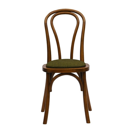 HX833 Hoop Back Dining Chair in Weathered Oak with Shetland Forest Seat (Pack of 2)