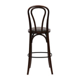 HX839 Hoop Back Bar Chair in Dark Walnut with Shetland Smoke Seat