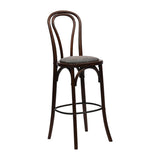 HX839 Hoop Back Bar Chair in Dark Walnut with Shetland Smoke Seat
