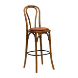 HX843 Hoop Back Bar Chair in Weathered Oak with Bison Tan Seat