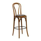 HX846 Hoop Back Bar Chair in Weathered Oak with Shetland Smoke Seat