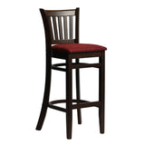 HX855 Manhattan Bar Chair in Dark Walnut with Shetland Scarlett Seat