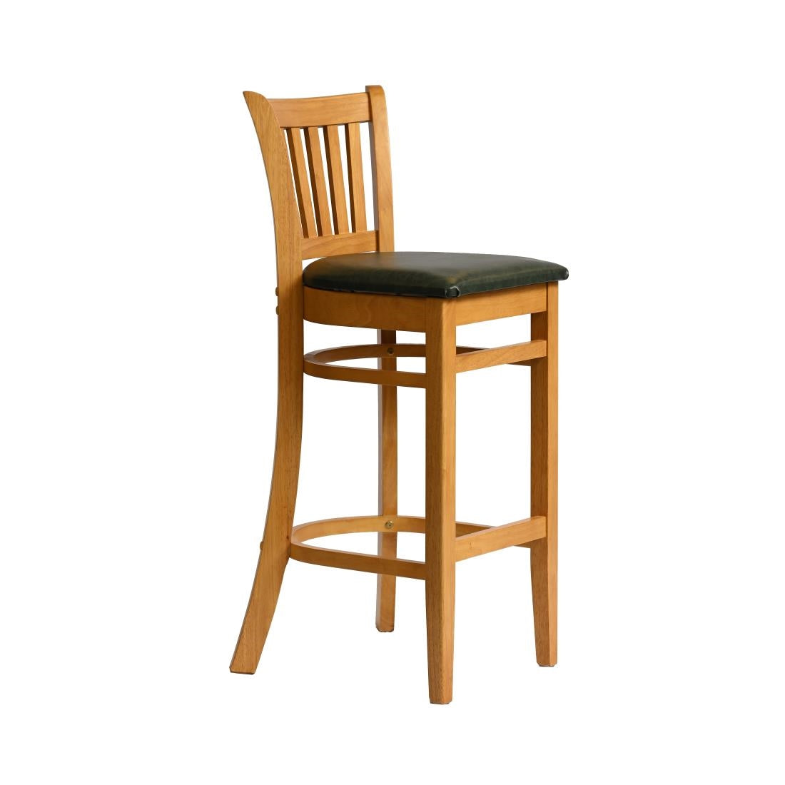 HX859 Manhattan Bar Chair in Soft Oak with Bison Cedar Seat