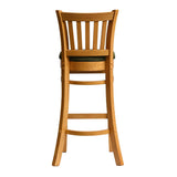 HX861 Manhattan Bar Chair in Soft Oak with Shetland Forest Seat