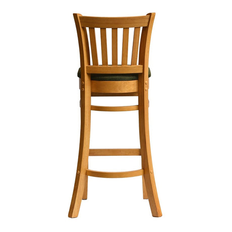 HX861 Manhattan Bar Chair in Soft Oak with Shetland Forest Seat