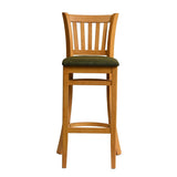 HX861 Manhattan Bar Chair in Soft Oak with Shetland Forest Seat