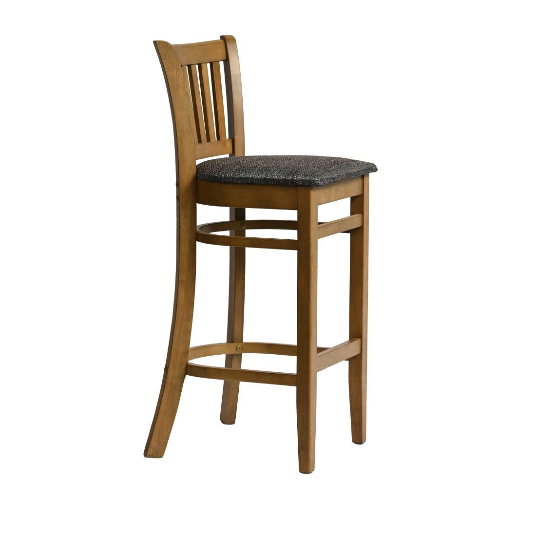 HX867 Manhattan Bar Chair in Weathered Oak with Shetland Smoke Seat