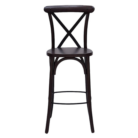 HX870 Bristol Bar Chair in Dark Walnut