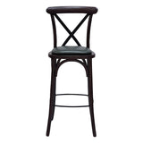 HX875 Bristol Bar Chair in Dark Walnut with Bison Cedar Seat